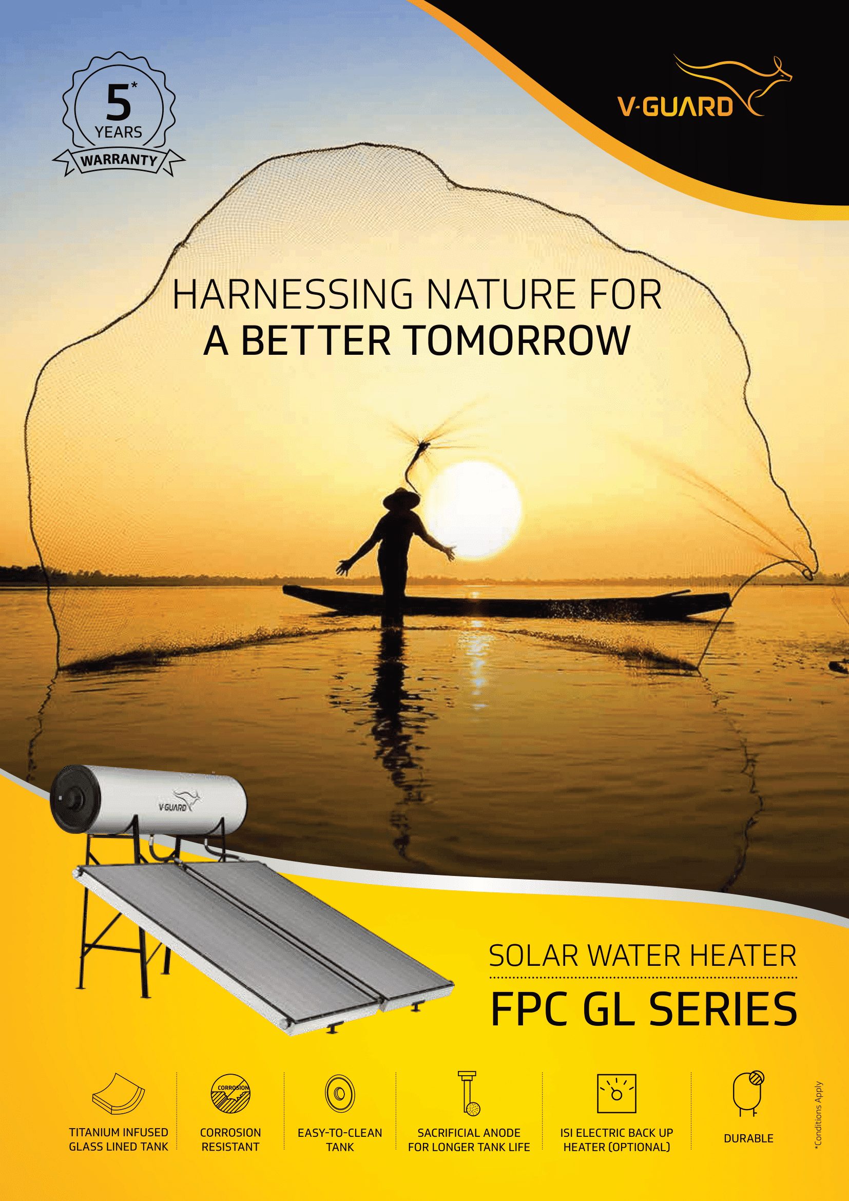 Solar Water Heater (FPC)